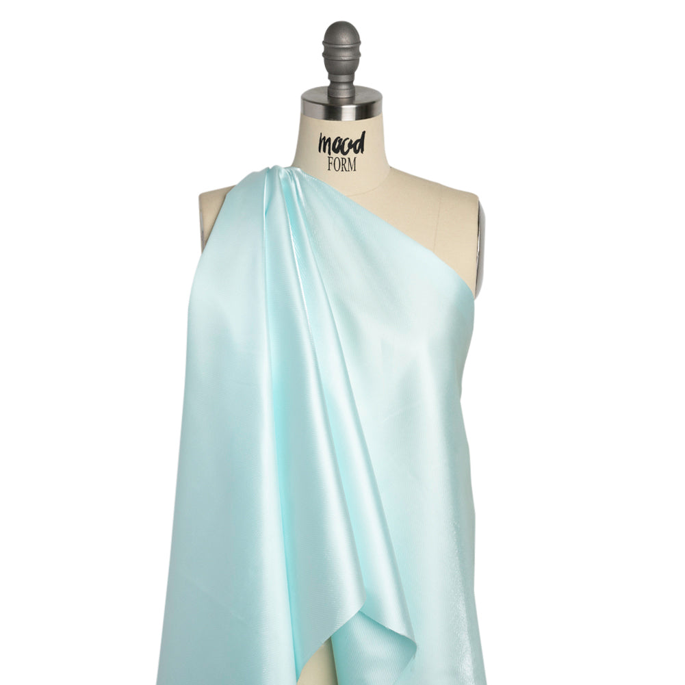 Luminous Polyester Mikado - Baby Blue - Verena Collection - Drape