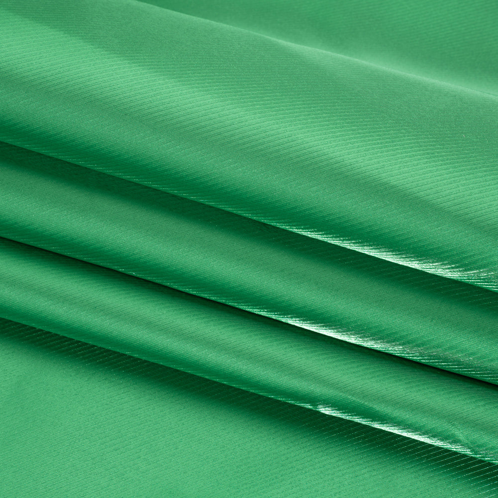 Luminous Polyester Mikado - Emerald - Verena Collection - Folded