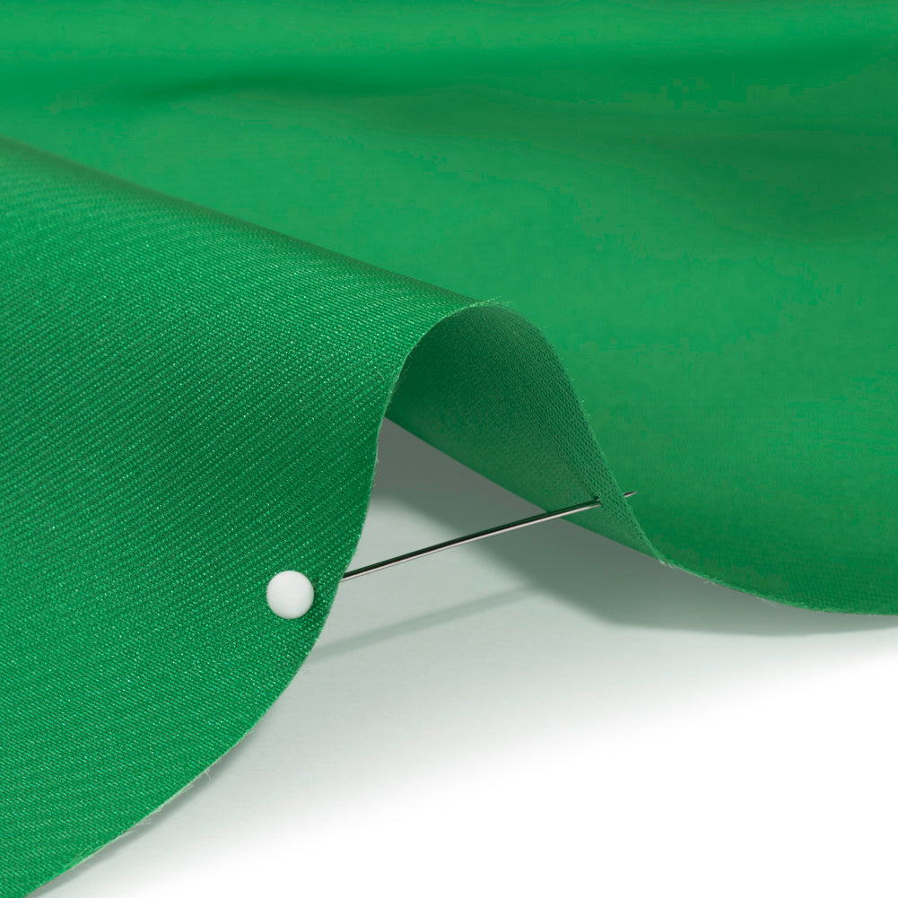 Luminous Polyester Mikado - Emerald - Verena Collection - Detail