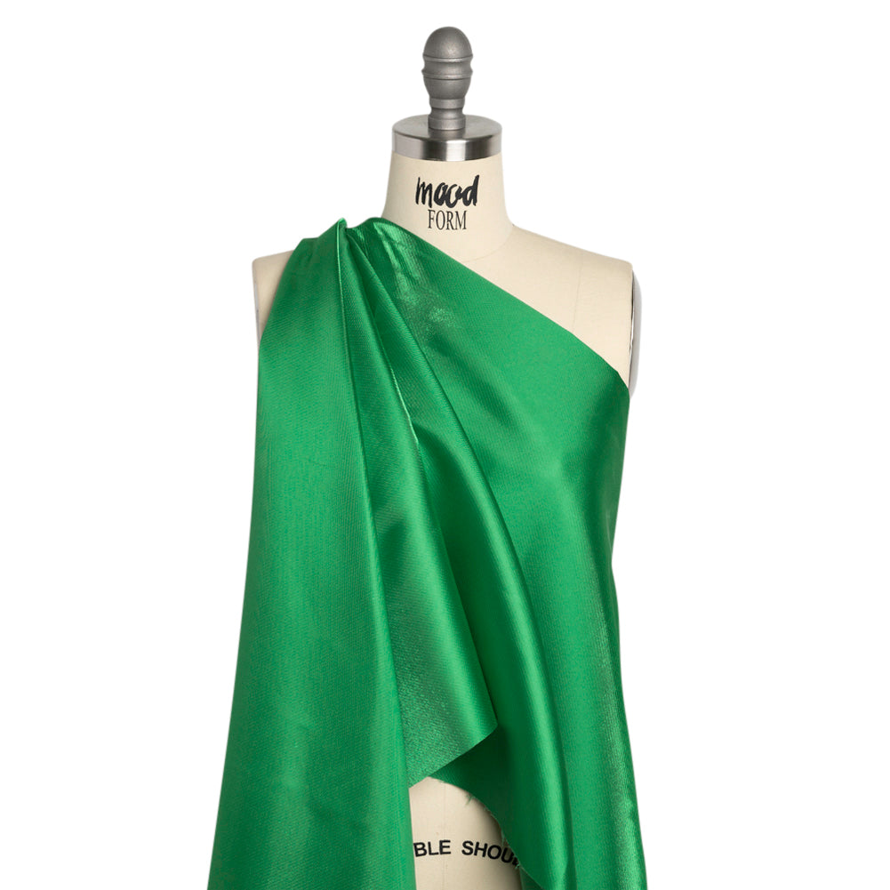 Luminous Polyester Mikado - Emerald - Verena Collection - Drape