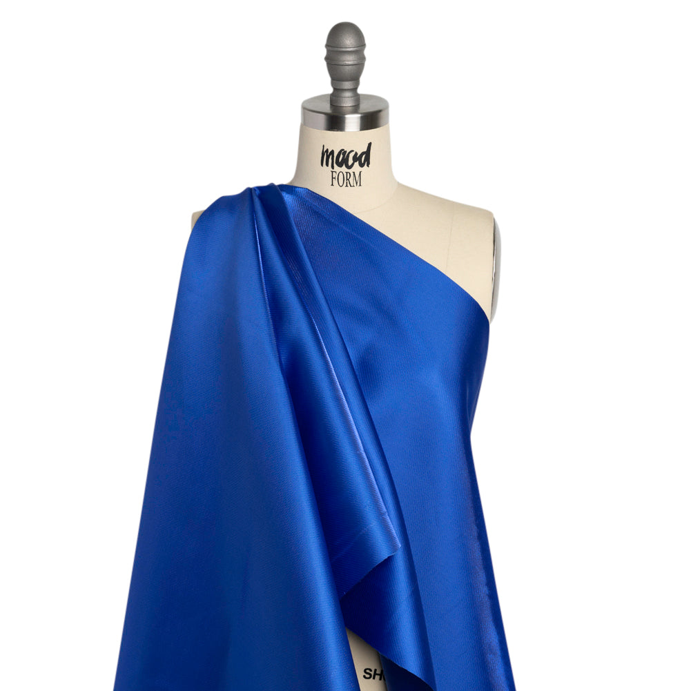 Luminous Polyester Mikado - Cobalt - Verena Collection - Drape