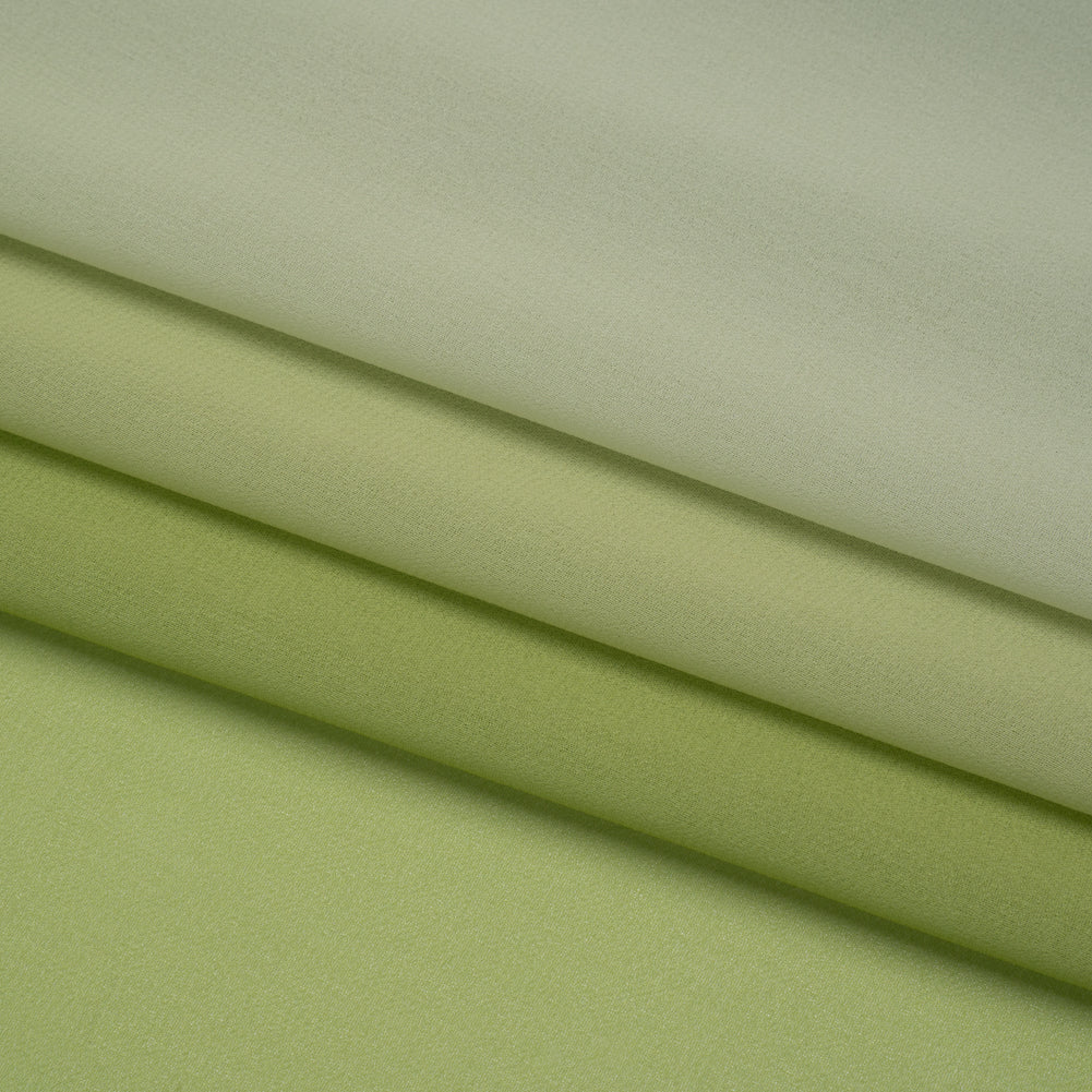 Ombre Polyester Chiffon - Lime - Sammi Collection Folded