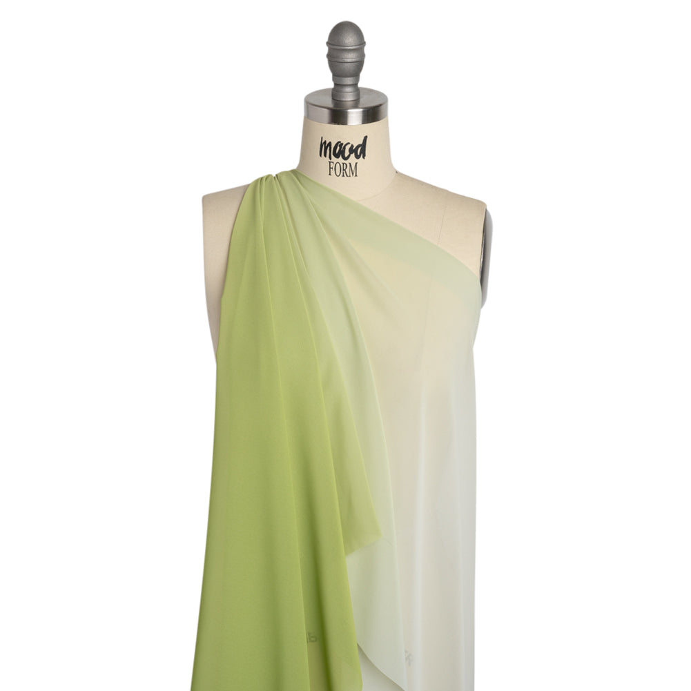 Ombre Polyester Chiffon - Lime - Sammi Collection Drape