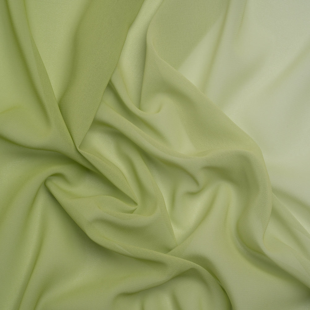 Ombre Polyester Chiffon - Lime - Sammi Collection