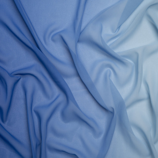 Ombre Polyester Chiffon - Sky - Sammi Collection