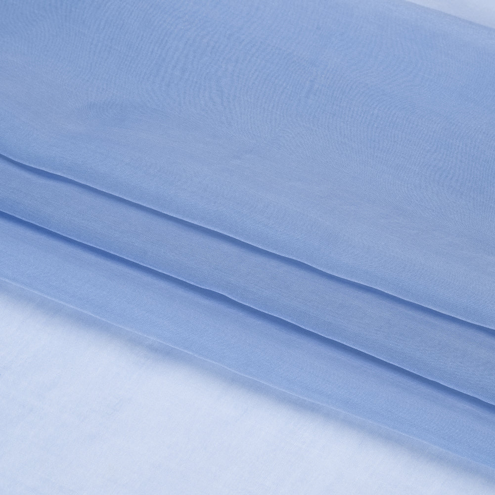 Chiffon-Like Silk Voile - Periwinkle - Adelaide Collection - Folded