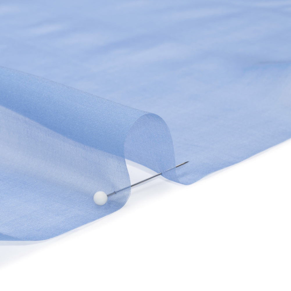 Chiffon-Like Silk Voile - Periwinkle - Adelaide Collection - Detail