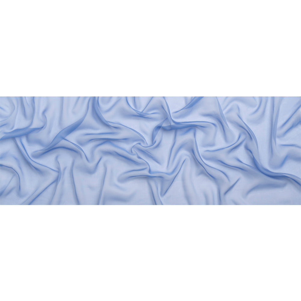 Chiffon-Like Silk Voile - Periwinkle - Adelaide Collection - Full