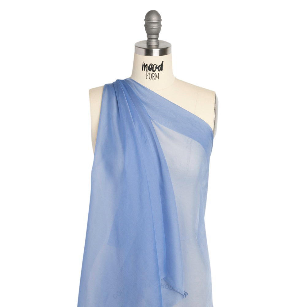 Chiffon-Like Silk Voile - Periwinkle - Adelaide Collection - Drape