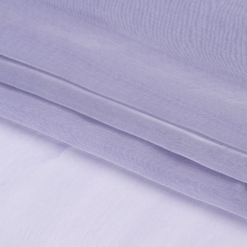 Chiffon-Like Silk Voile - Lavender and Silver Iridescent - Adelaide Collection - Folded