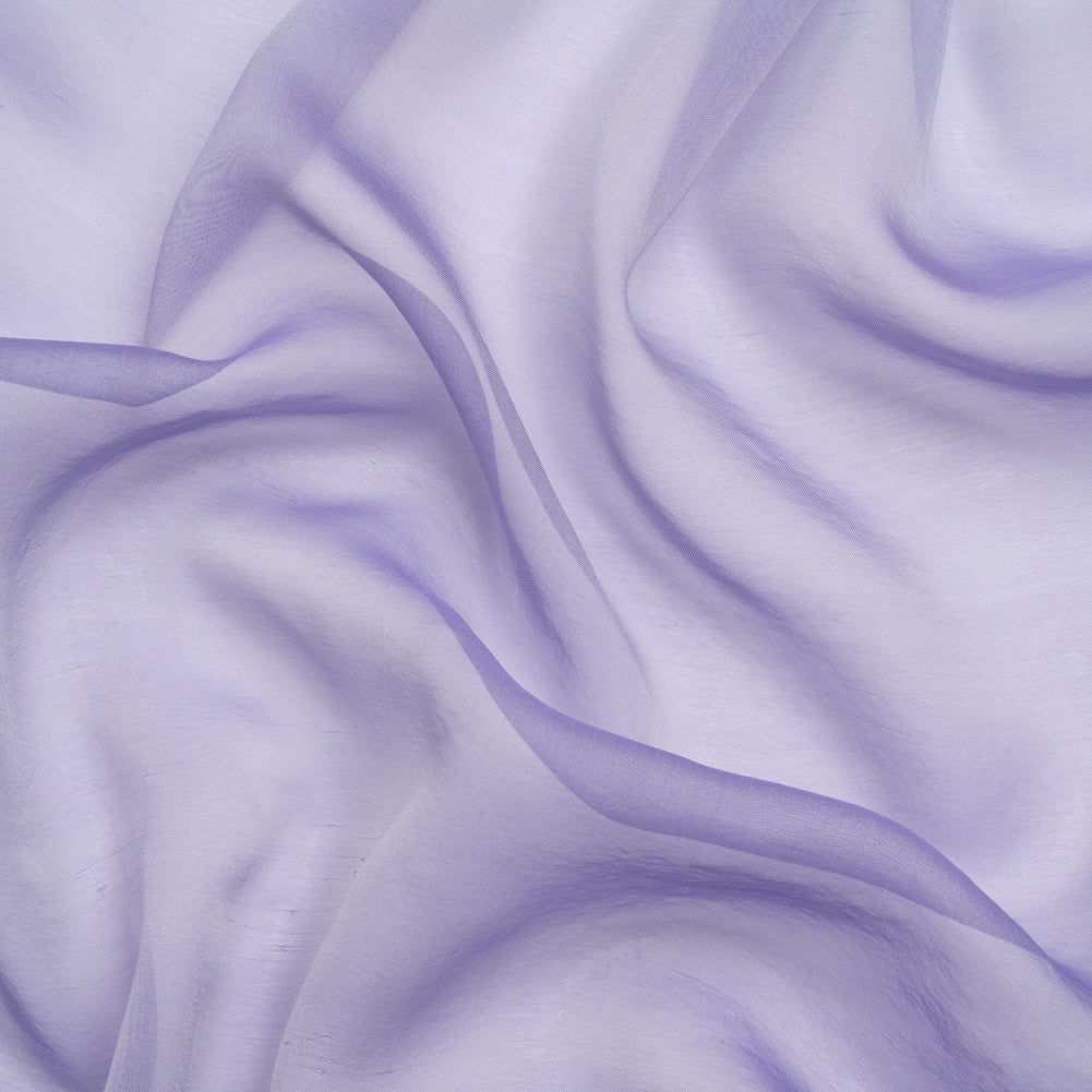 Chiffon-Like Silk Voile - Lavender and Silver Iridescent - Adelaide Collection