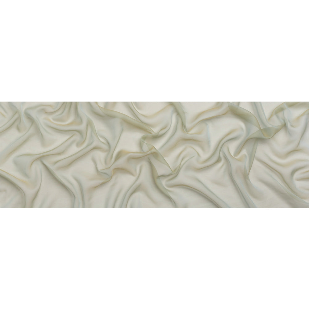 Chiffon-Like Silk Voile - Gray and Tan Iridescent - Adelaide Collection - Full