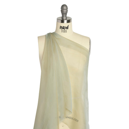 Chiffon-Like Silk Voile - Gray and Tan Iridescent - Adelaide Collection