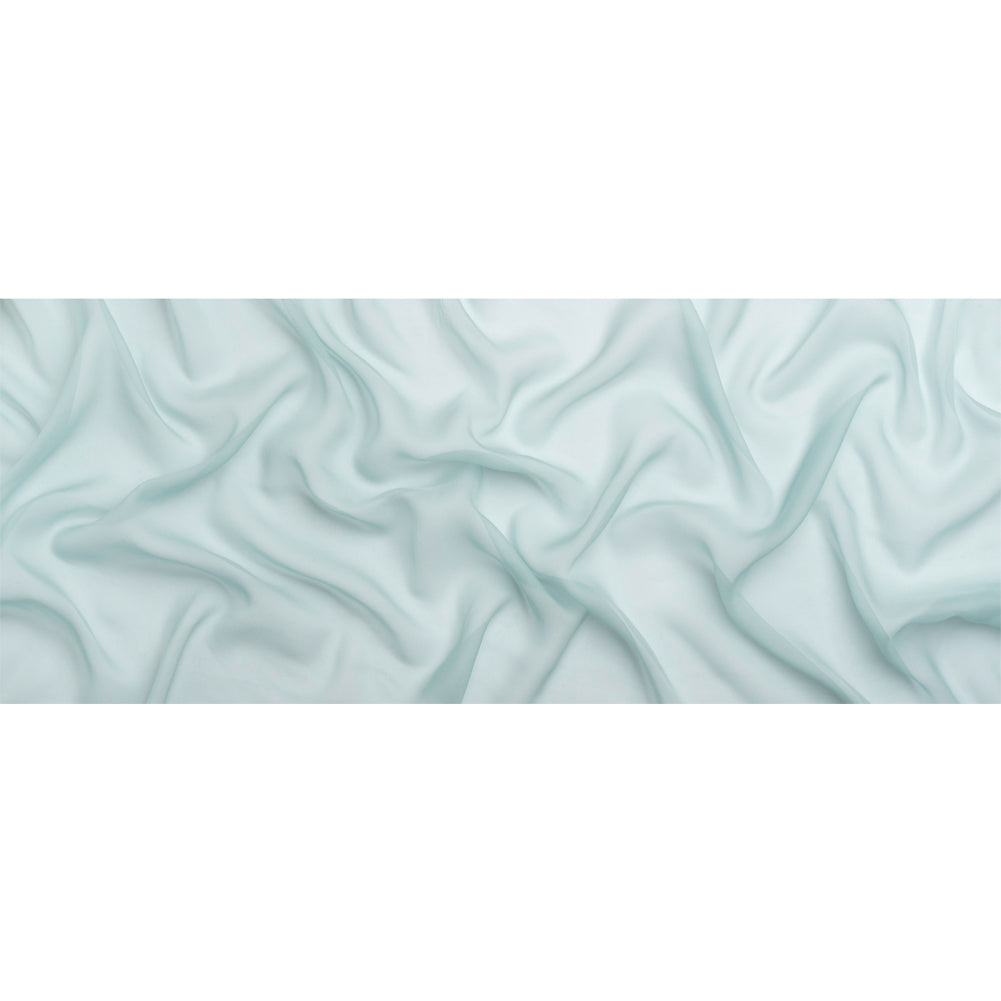 Chiffon-Like Silk Voile - Blue Gray - Adelaide Collection - Full