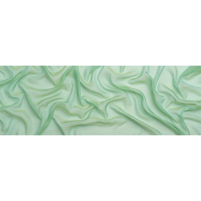 Chiffon-Like Silk Voile - Mint and Lime Iridescent - Adelaide Collection