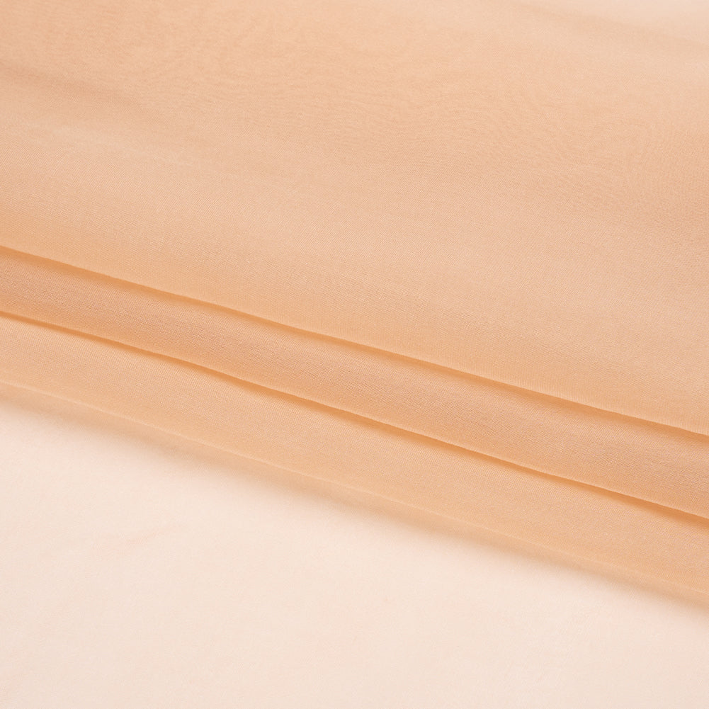 Chiffon-Like Silk Voile - Nude - Adelaide Collection - Folded