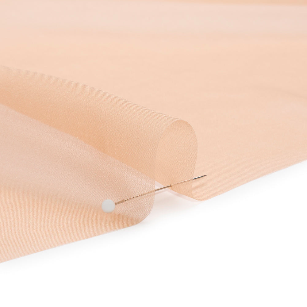 Chiffon-Like Silk Voile - Nude - Adelaide Collection - Detail