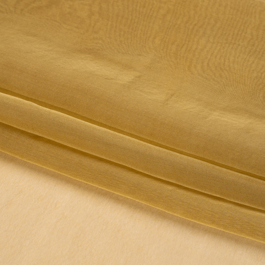 Chiffon-Like Silk Voile - Maize Iridescent - Adelaide Collection - Folded
