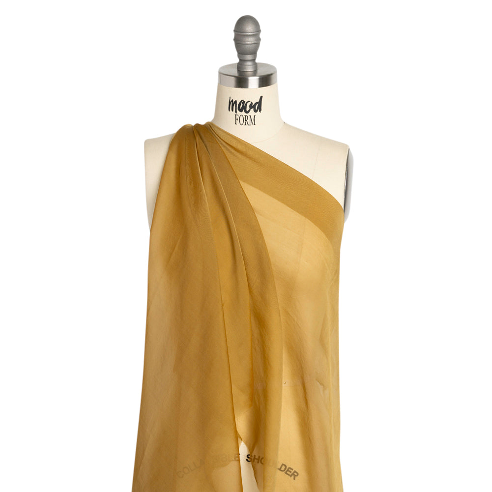 Chiffon-Like Silk Voile - Maize Iridescent - Adelaide Collection - Drape