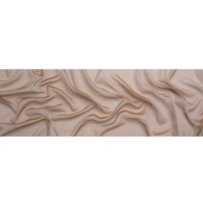 Chiffon-Like Silk Voile - Mink and Silver Iridescent - Adelaide Collection