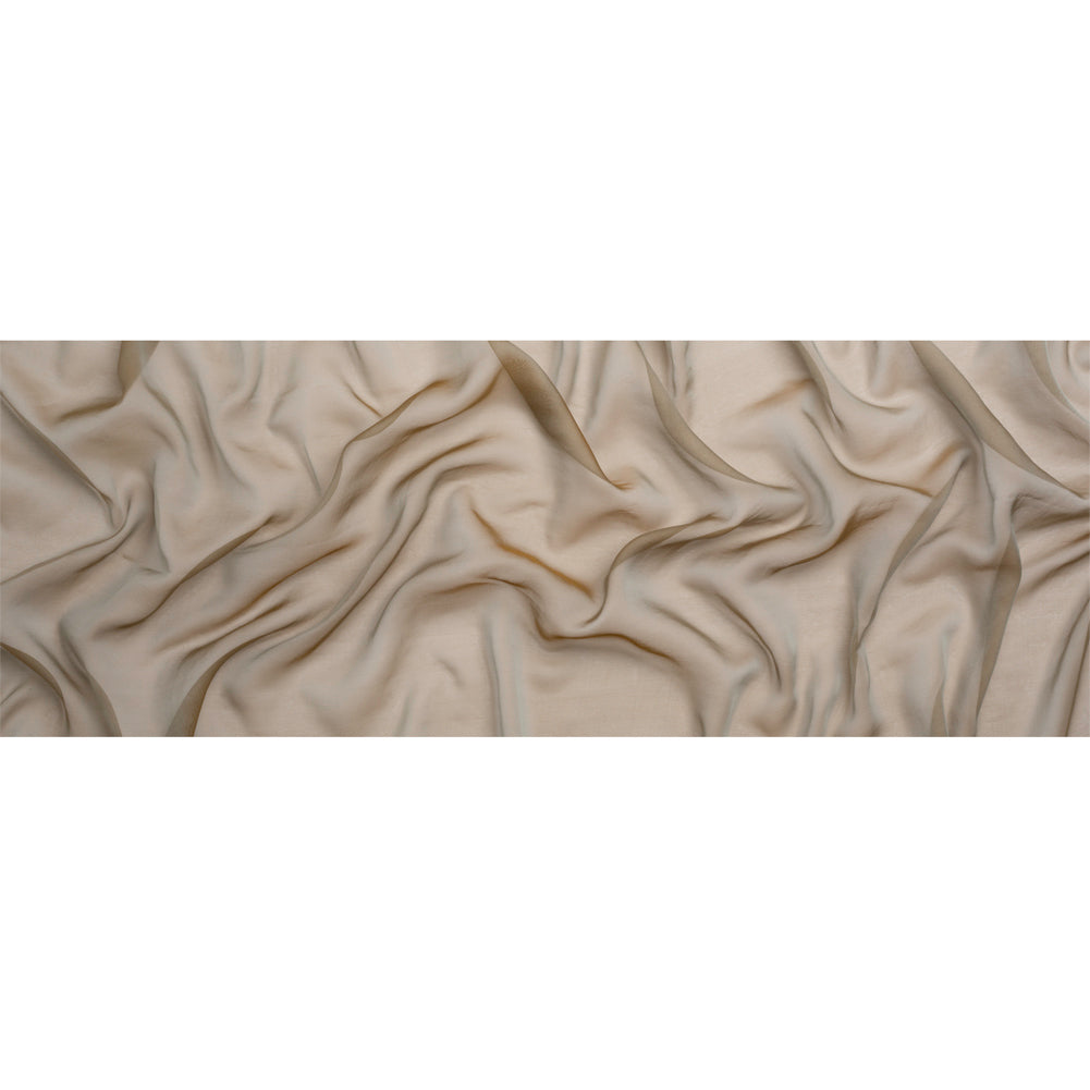 Chiffon-Like Silk Voile - Mocha Iridescent - Adelaide Collection - Full