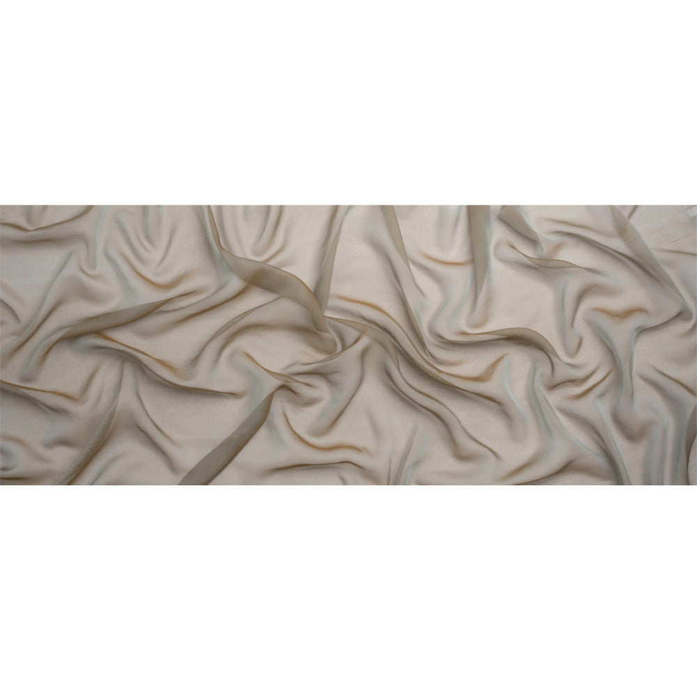 Chiffon-Like Silk Voile - Taupe Iridescent - Adelaide Collection - Full