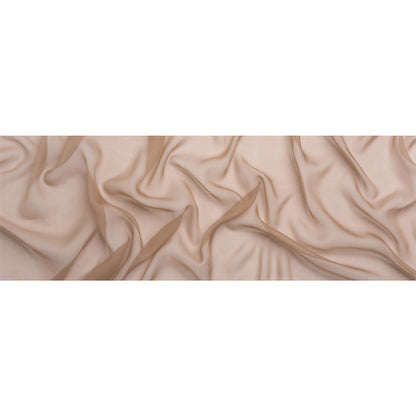 Chiffon-Like Silk Voile - Dark Beige Iridescent - Adelaide Collection
