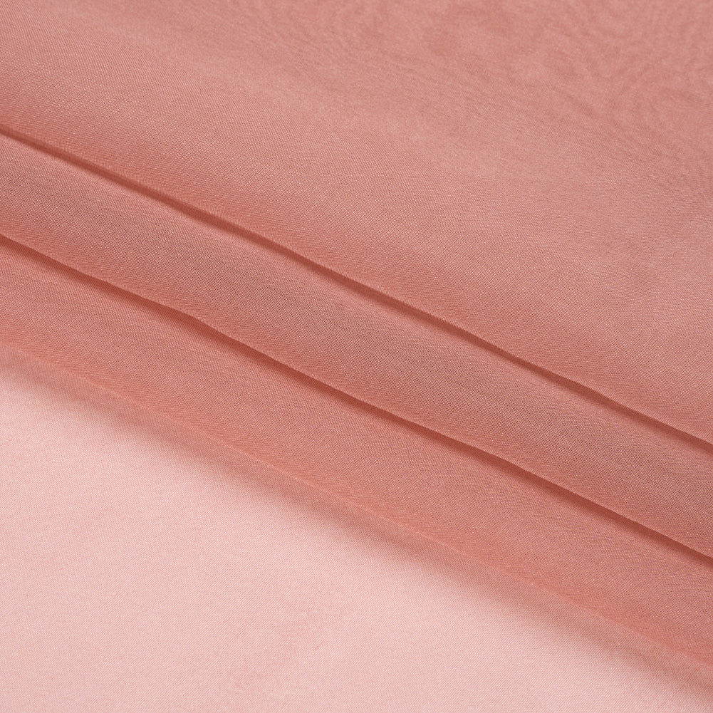 Chiffon-Like Silk Voile - Dark Rose Iridescent - Adelaide Collection - Folded