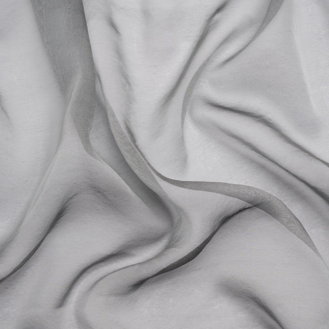 Chiffon-Like Silk Voile - Steel Iridescent - Adelaide Collection