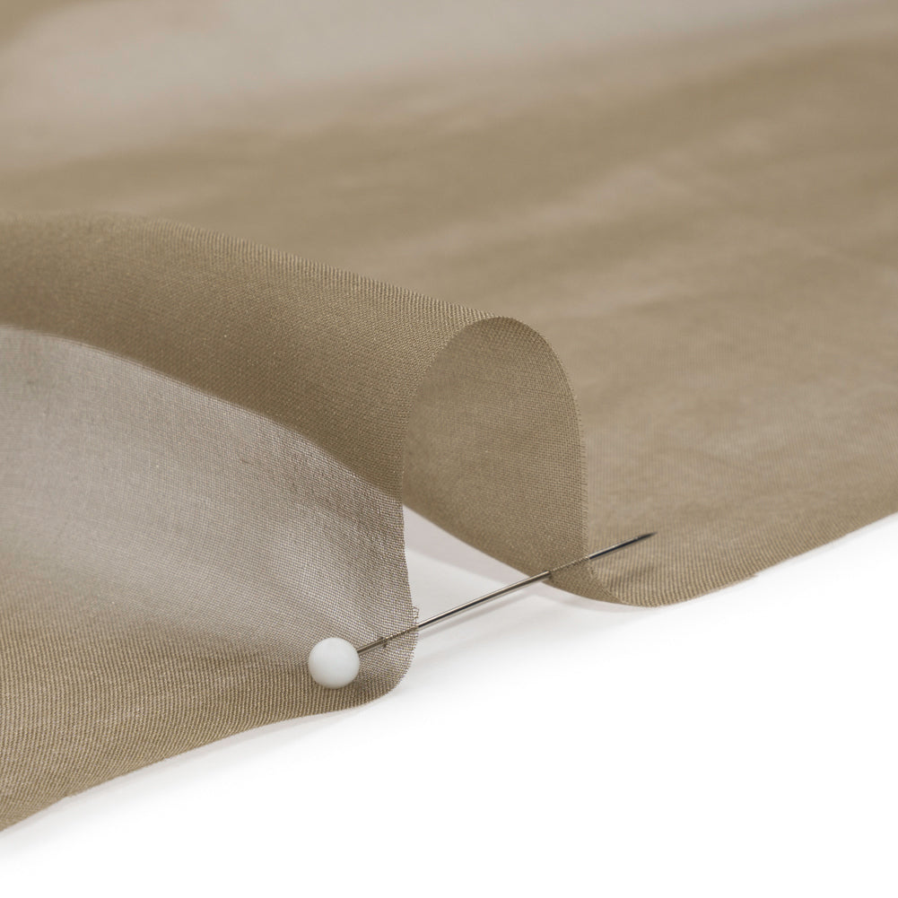 Chiffon-Like Silk Voile - Mole - Adelaide Collection - Detail