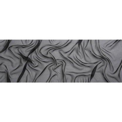 Chiffon-Like Silk Voile - Black - Adelaide Collection