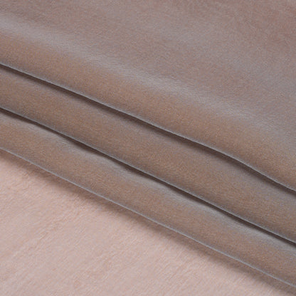 Copper and Bluish Silver Two-Tone Silk Chiffon Folded