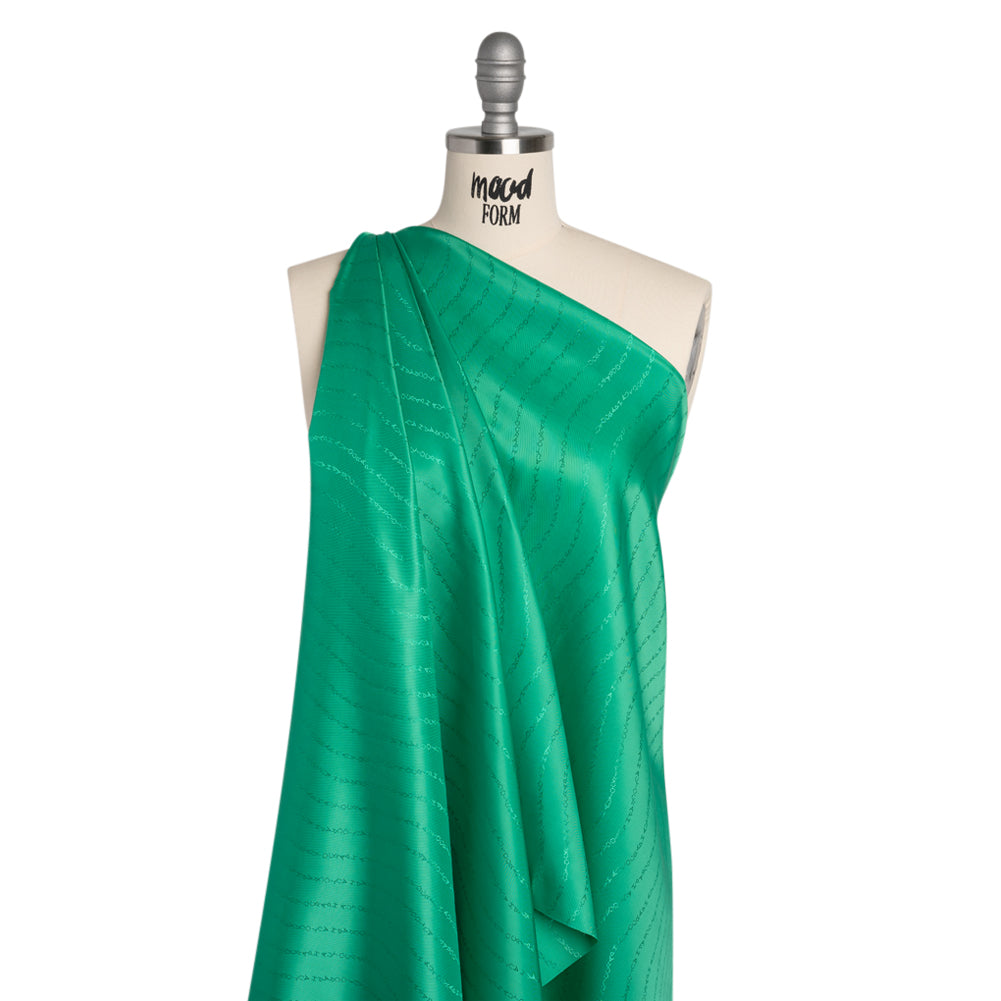 Autograph Jacquard Lining - Spearmint Green Tonal Drape