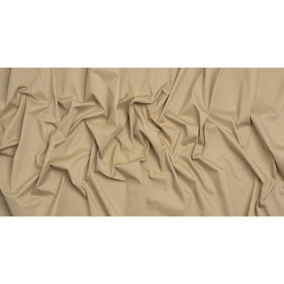 Vertical Ribs Creped Stretch Cotton Dobby - Beige Full