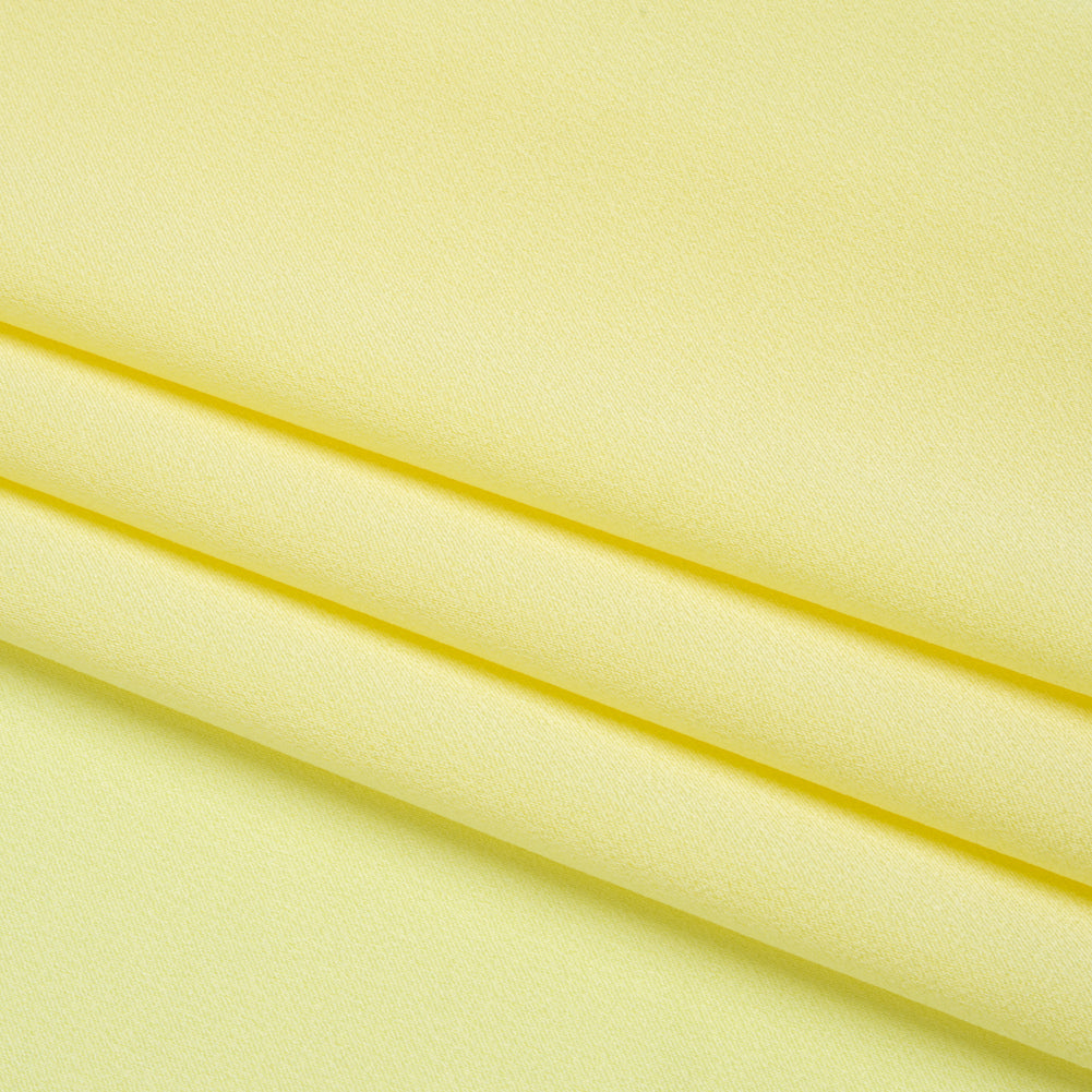 Alex Perry Pastel Yellow Crepe Back Satin Folded