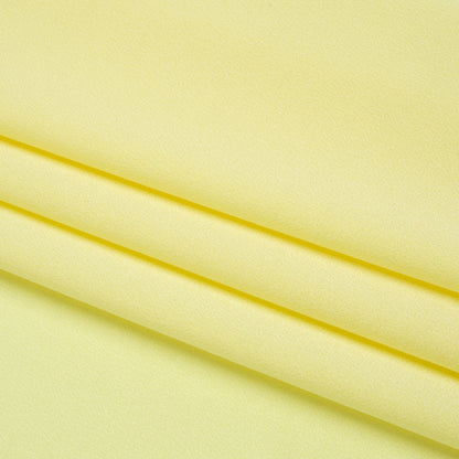 Alex Perry Pastel Yellow Crepe Back Satin Folded