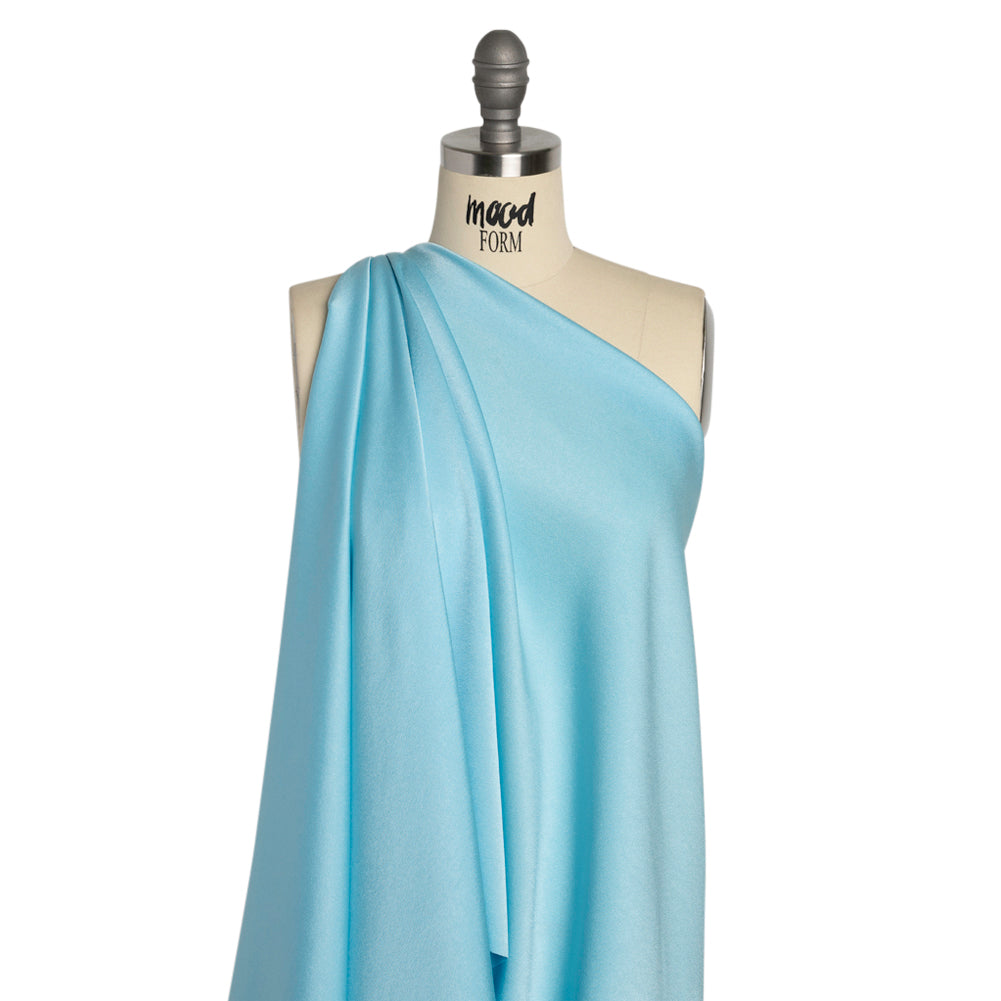 Alex Perry Soft Blue Crepe Back Satin Drape
