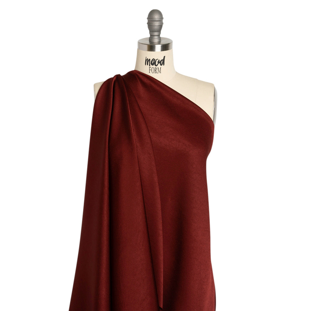 Alex Perry Bordeaux Crepe Back Satin Drape