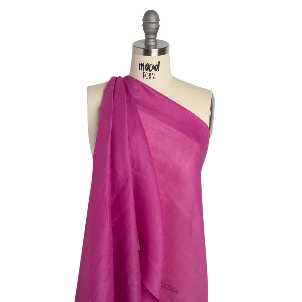 Famous Australian Designer Fuchsia Lightweight Ramie Woven Drape