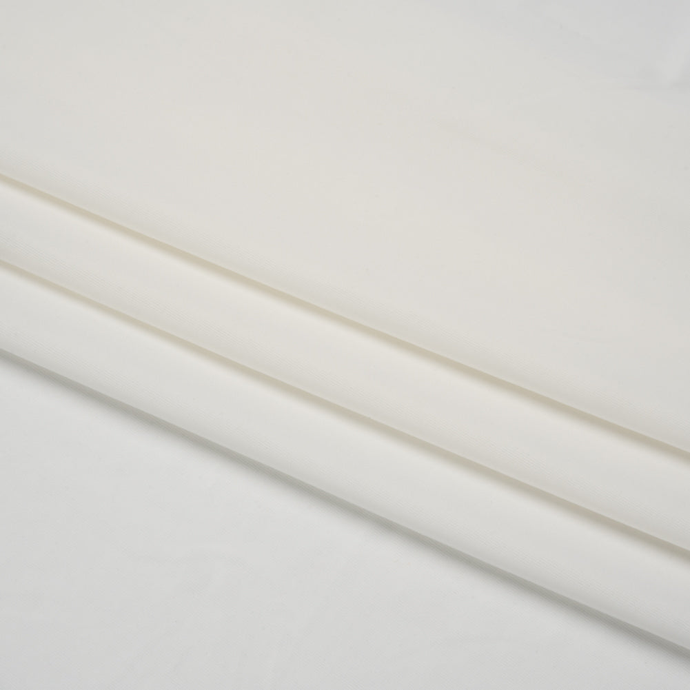 Famous Australian Designer White Stretch Polyester Jersey Folded