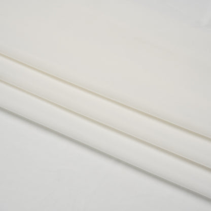 Famous Australian Designer White Stretch Polyester Jersey Folded