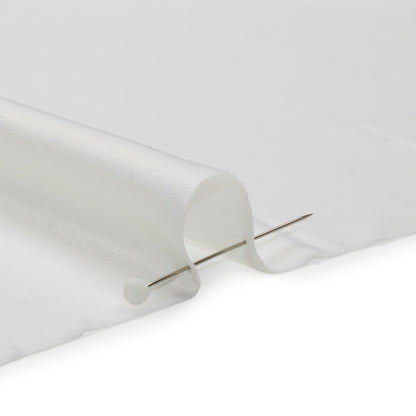 Famous Australian Designer White Stretch Polyester Jersey Detail