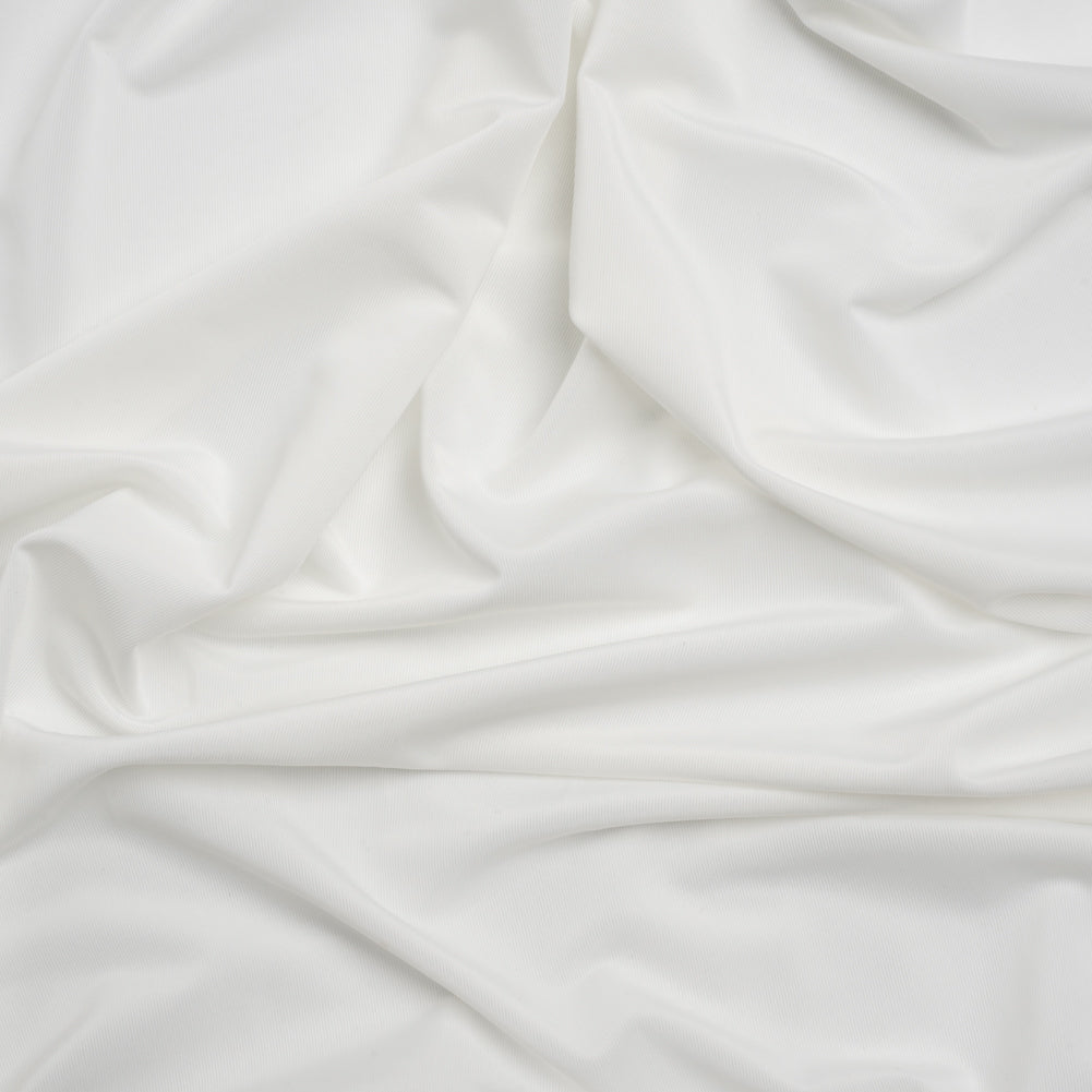 Famous Australian Designer Off White Stretch Polyester Jersey