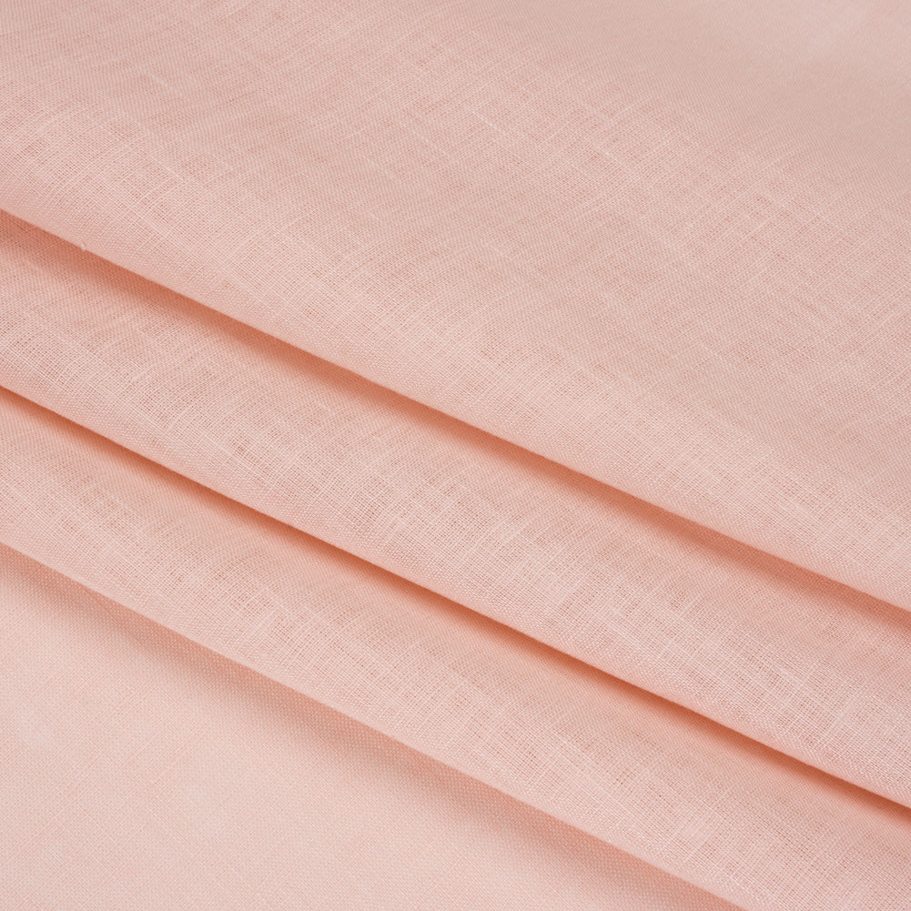 Famous Australian Designer Shell Pink Lightweight Linen Woven Folded