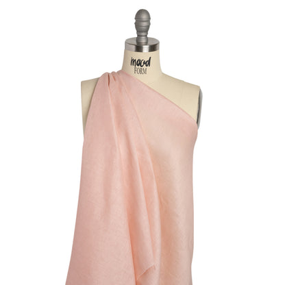 Famous Australian Designer Shell Pink Lightweight Linen Woven Drape