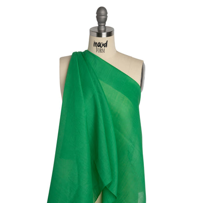 Famous Australian Designer Kelly Green Lightweight Ramie Woven Drape