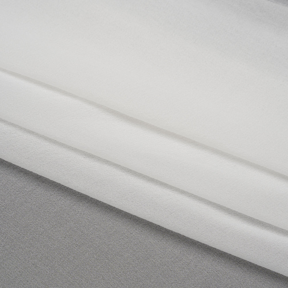 Famous Australian Designer White Silk Georgette Folded