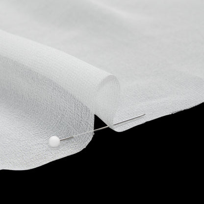 Famous Australian Designer White Silk Georgette Detail