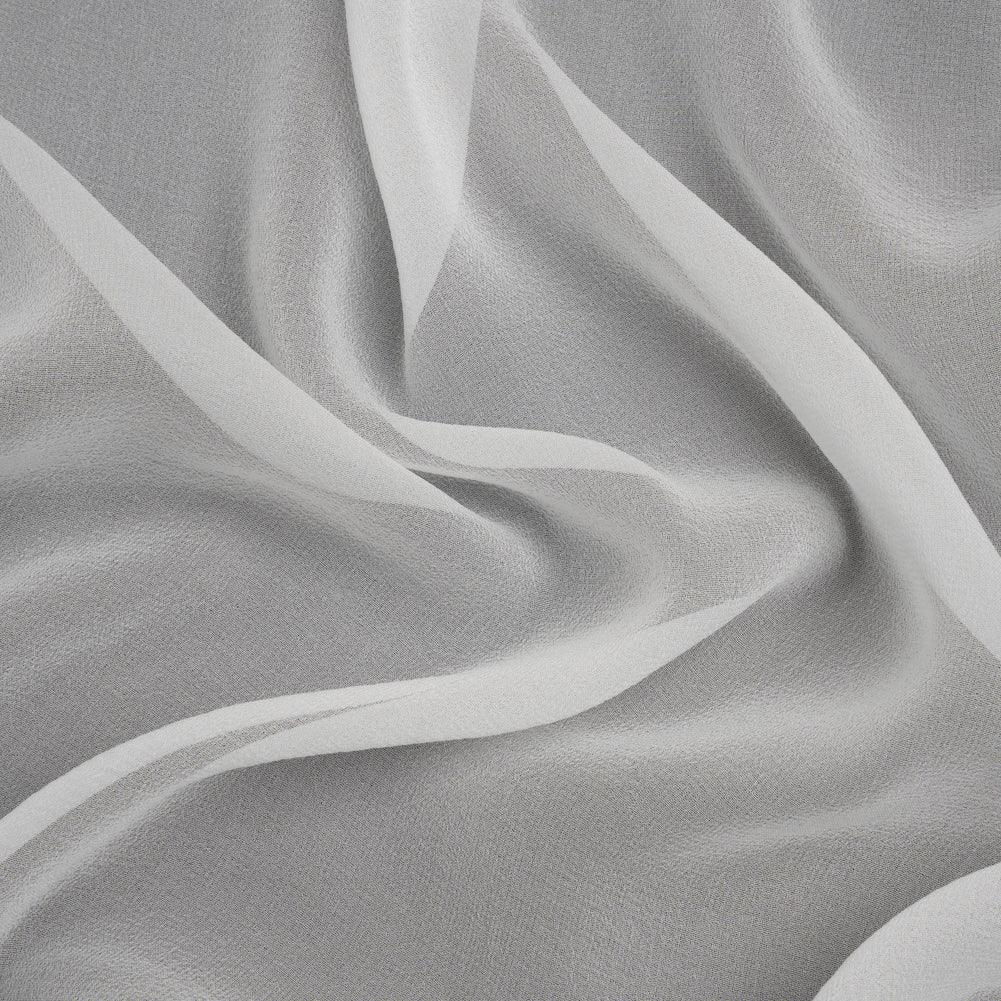 Famous Australian Designer White Silk Georgette