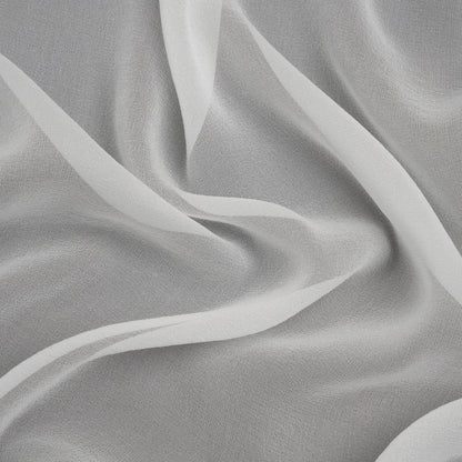 Famous Australian Designer White Silk Georgette